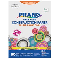 Image for Prang Medium Weight Construction Paper, 9 x 12 Inches, Holiday Red, 50 Sheets from School Specialty
