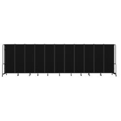 Image for National Public Seating Room Divider, 11 Panels, Black Frame, 6 Feet from School Specialty
