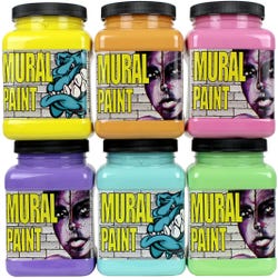 Image for Chroma Mural Paint Pint Set of 6 Tints from School Specialty