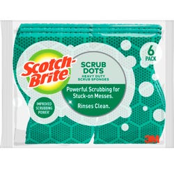 Image for Scotch-Brite Scrub Dots Scrub Sponge, Heavy Duty, Pack of 6 from School Specialty