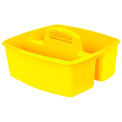 Storex Large Caddy, 13 x 11 x 6-3/8 Inches, Yellow, Pack of 6 2012800