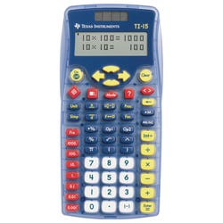 Image for Texas Instruments TI-15 Explorer 2-Line Basic Calculator from School Specialty
