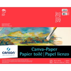 Image for Canson Paper Canvas Pad, 16 x 20 in, White, 10 Sheets/Pad from School Specialty
