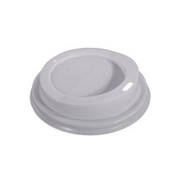 Gogo Dome Universal Size Sip-Through Lids, White, Pack of 100, Item Number 2102877