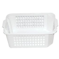 Image for School Smart Storage Basket, Large, 17-3/4 x 11-3/4 x 7 Inches, White from School Specialty