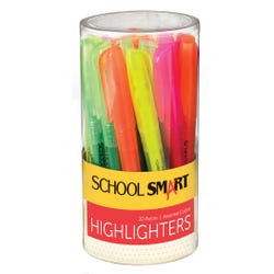 Image for School Smart Pen Style Highlighters, Chisel Tip, Assorted Colors, Pack of 20 from School Specialty