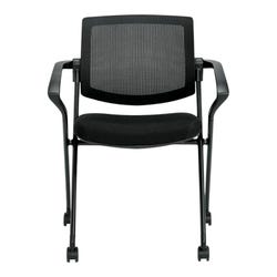 Image for Offices To Go Nesting Chair with Arms and Casters, Black from School Specialty