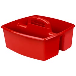Image for Storex Large Caddy, 13 x 11 x 6-3/8 Inches, Red, Pack of 6 from School Specialty