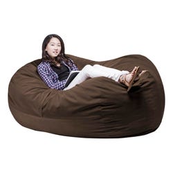 Image for Abilitations FluffChair, X-Large, 64 x 47 x 36 Inches, Chocolate from School Specialty