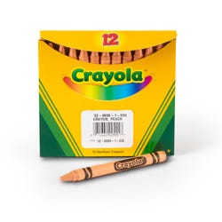 Image for Crayola Crayons Refill, Standard Size, Peach, Pack of 12 from School Specialty