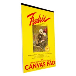 Fredrix Genuine Primed Canvas Pads, 18 x 24 Inches, White, Pack of 10, Item Number 2106423