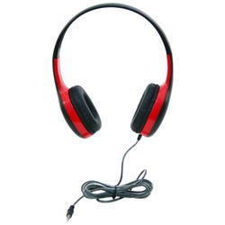 Califone KH-08N RD On-Ear Headphones, 3.5mm, Red 2104620