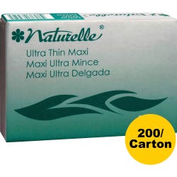 Image for Naturelle Ultra Thin Sanitary Napkin Pad, Maxi, Cotton, Pack of 200 from School Specialty
