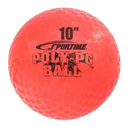 Image for Sportime Poly PG Ball, 10 Inches, Each, Red from School Specialty