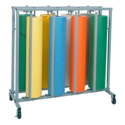 Image for Vertical Paper Rack Dispenser (8) Paper Rolls, 36 Inches x 1000 Feet, Assorted Colors from School Specialty
