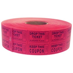 Image for Premier Southern Ticket Double Roll Ticket, 2 x 2 inches, Red, Pack of 2000 from School Specialty