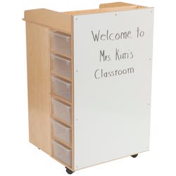 Image for Childcraft Mobile AV Podium with 12 Translucent Trays, 27-1/2 x 29-1/8 x 46-1/8 Inches from School Specialty
