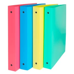 Image for C-Line Flexible Poly Binder, 1 Inch, Round Ring, Assorted Colors from School Specialty