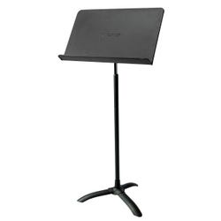 National Public Seating Melody Music Stand, 20-1/2 x 12-3/4 x 24 to 46 Inches, Black, Item Number 679326