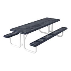 Image for Superior Site Amenities Portable Rectangular Table, 2 Attached Seats, Rounded Corners, 96 Inches from School Specialty