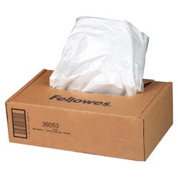 Image for Fellowes Powershred Wastebags, 9 Gallon, Pack of 50 from School Specialty