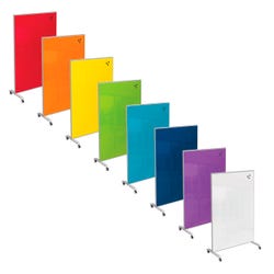 Image for MooreCo Hierarchy Grow and Roll Mobile Glass Markerboard from School Specialty