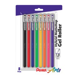 Image for Pentel Mattehop Hybrid Gel Roller Pens, Assorted Colors, Set of 10 from School Specialty