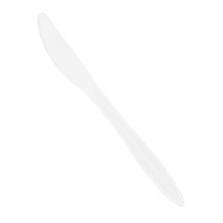 Image for Crystalware Knives, Medium Weight , White, Plastic, Case of 1000 from School Specialty