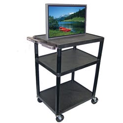 Image for Luxor H Wilson LP AV Table, 32 in W X 24 in D X 40 in H, Black from School Specialty