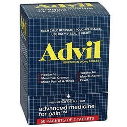 Image for Acme PhysicansCare First Aid Advil Liquid-Gel, Pack of 2, 50 Pack/Box from School Specialty