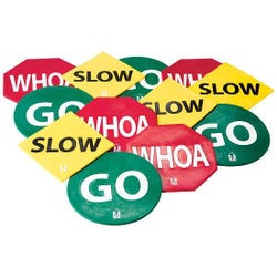 Image for CATCH Go Slow Whoa Healthy Food Spot Markers, Set of 12 from School Specialty