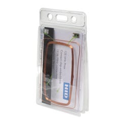 Image for Sicurix 2-Badge Smart Card Holder, 3-3/8 X 2-1/8 in, Vinyl, Clear, Pack of 20 from School Specialty