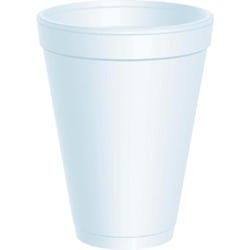 Dart Insulated Foam Cups, 12 Ounces, White, Case of 1000, Item Number 1478711