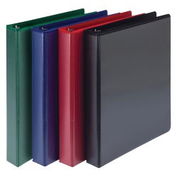 Image for Samsill Durable View Binders, D-Ring, 1 Inch, Assorted Basic Colors, Pack of 4 from School Specialty