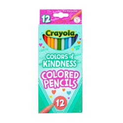 Crayola Colors of Kindness Colored Pencils, Assorted Colors, Set of 12 Item Number 2102442