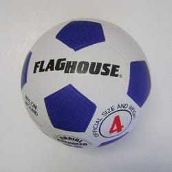 Image for Martin Sports Colored Soccer Ball, Number 4, Blue from School Specialty