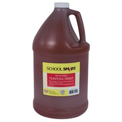 Image for School Smart Washable Tempera Paint, Brown, 1 Gallon Bottle from School Specialty