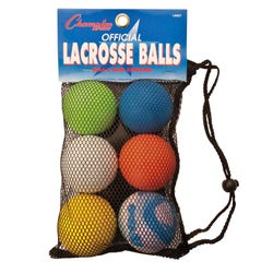Image for Champion High-Quality Official Lacrosse Balls, Set of 6 from School Specialty