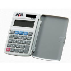 Image for School Smart Pocket Calculator with Cover, 8-Digit LCD Dual Power from School Specialty
