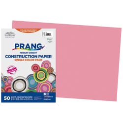 Image for Prang Medium Weight Construction Paper, 12 x 18 Inches, Pink, 50 Sheets from School Specialty