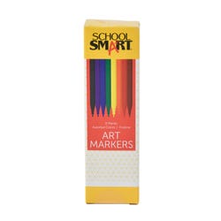School Smart Art Markers, Fineline Tip, Assorted Colors, Set of 8 Item Number 085119