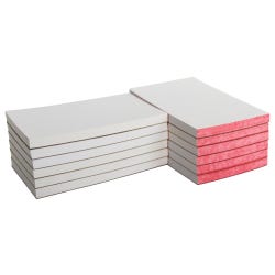 School Smart Scratch Pad, 3 x 5 Inches, 100 Sheets, White, Pack of 12 085257