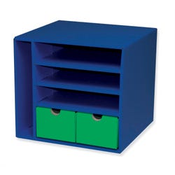 Classroom Keepers Management Center with Vertical Cubby, Three Shelves and Two Drawers, 12-3/8 x 13-1/2 x 12-3/8 Inches, Item Number 1398164
