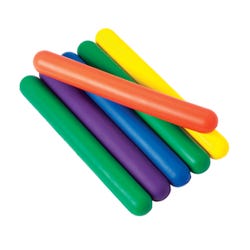 Image for FlagHouse Flying Colors Foam Activity Batons, 10 x 1 Inches, Set of 6 from School Specialty