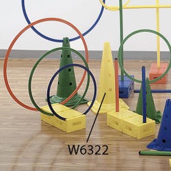 Image for FlagHouse Steeplecourse Medium Cones, Set of 4, Assorted Colors from School Specialty
