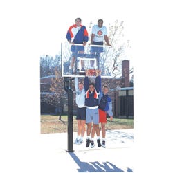 Image for Goalsetter Height Adjustable MVP Basketball System, 72 x 42 x 3/8 in Backboard, Steel, Nylon Bushings from School Specialty