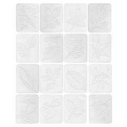 Image for Roylco Leaf Rubbing Plates, 4 x 5 Inches, Set of 16 from School Specialty