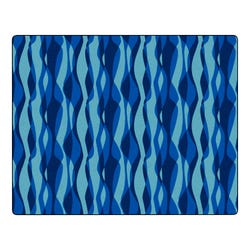 Image for Childcraft Waves Carpet, 10 Feet 6 Inches x 13 Feet 2 Inches, Rectangle from School Specialty