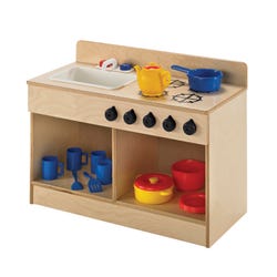 Image for Childcraft Toddler Sink and Stove Combo, 29-1/2 x 13-3/8 x 21-1/2 Inches from School Specialty