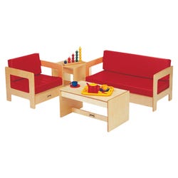 Image for Jonti-Craft Living Room Chair, 19-1/2 x 20 x 20 Inches, Red from School Specialty